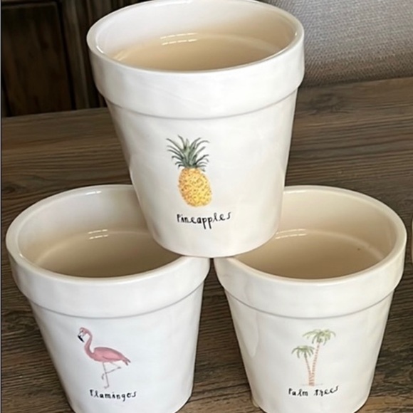 Rae Dunn Planters Set - Picture 4 of 7